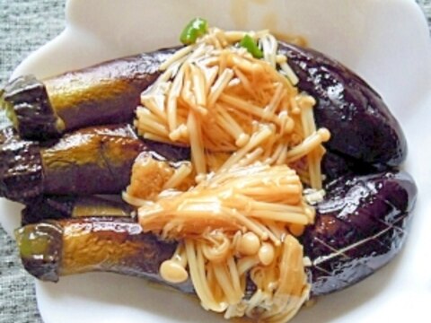 えのきあんかけの蒸しなす(ルクエ)